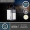 Vaxcel Medinah 7-in. W 1 Light Dusk to Dawn Black Outdoor Wall Lantern Clear Glass T0601 - alternate 2